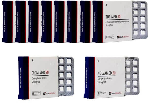 15 LEVEL III dry mass gain pack ORAL TURINABOL PROTECTION PCT 8 weeks Deus Medical