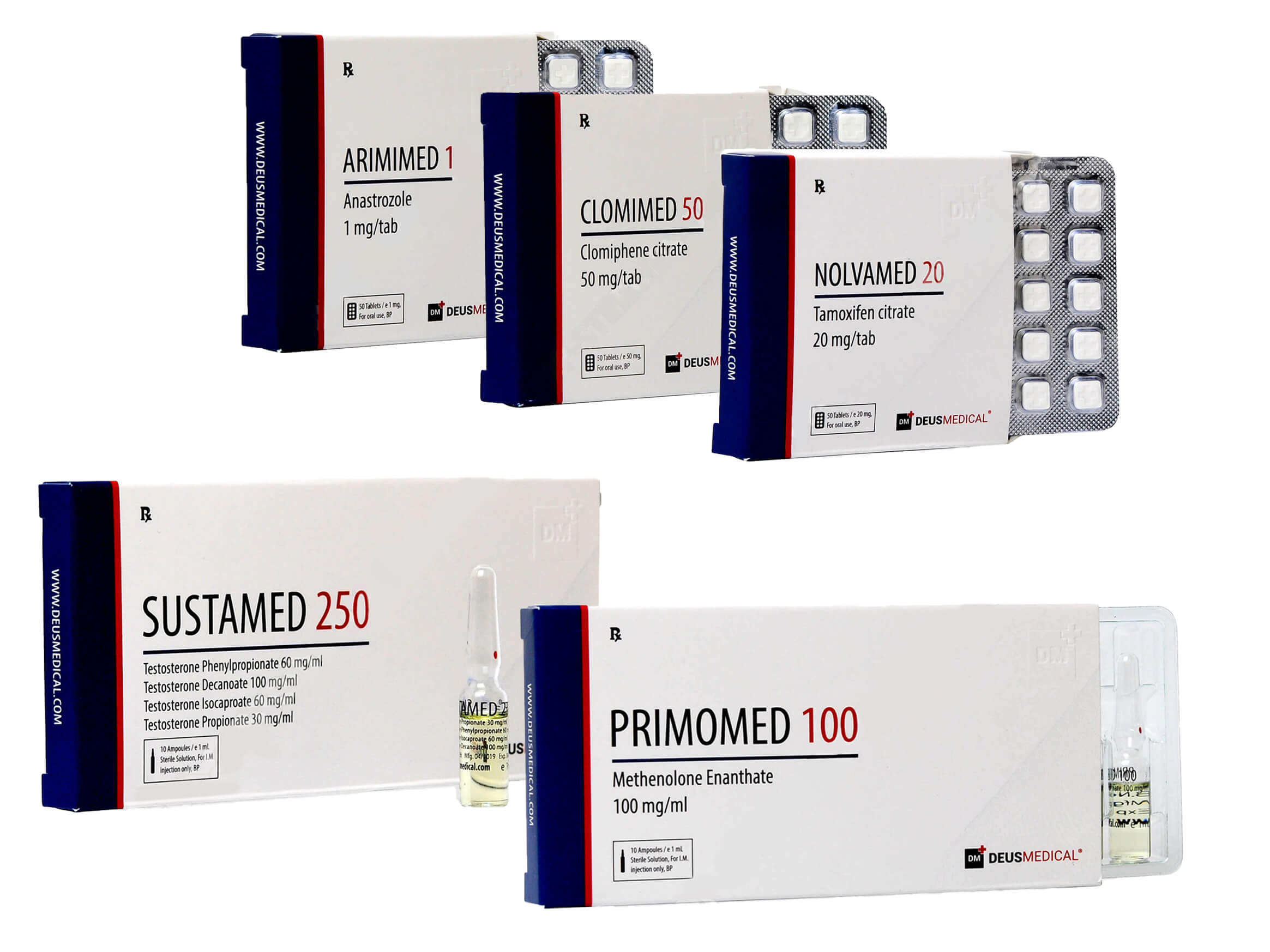 5 LEAN MUSCLE PACK INJECT SUSTANON PRIMOBOLAN PCT 8 weeks Deus Medical