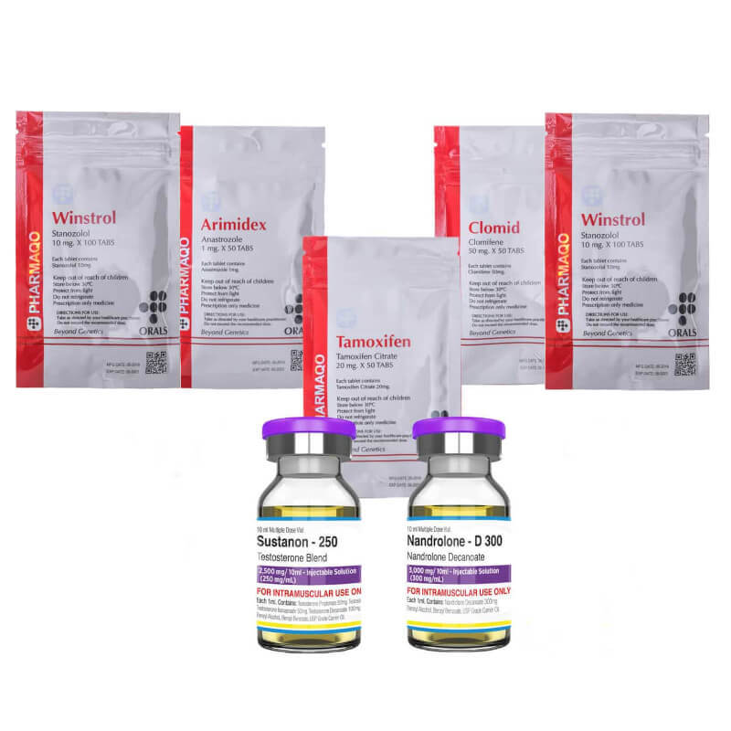 Lean mass pack Classic ORAL INJECT 8 weeks Sustanon Deca Winstrol PHARMAQO LABS