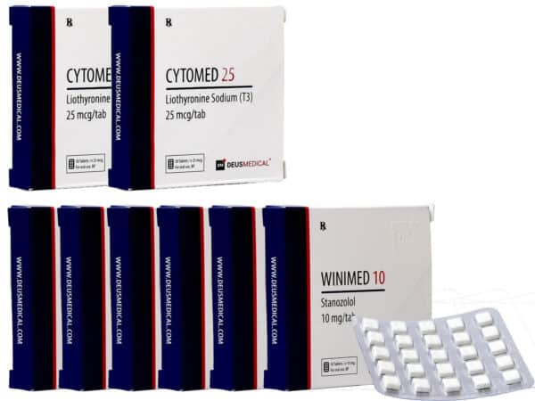 6 Cut Pack Stanozolol T3 Cytomel Oral Steroids 8 Weeks Deus Medical