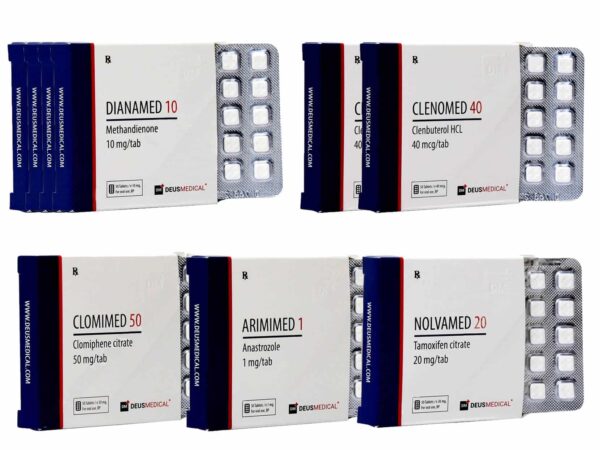 2 LEAN MUSCLE PACK ORAL DIANABOL CLENBUTEROL PCT 8 weeks Deus Medical