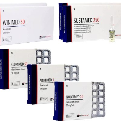 6 LEVEL II lean mass gain pack INJECT Sustanon Stanozolol 8 weeks Deus Medical