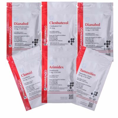 1 LEAN MUSCLE PACK ORAL DIANABOL CLENBUTEROL PCT 8 weeks Pharmaqo Labs