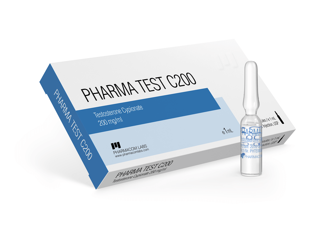 Pharmatest C 200 Ampoules (10 x 1 ml x 200 mg) PHARMACOM