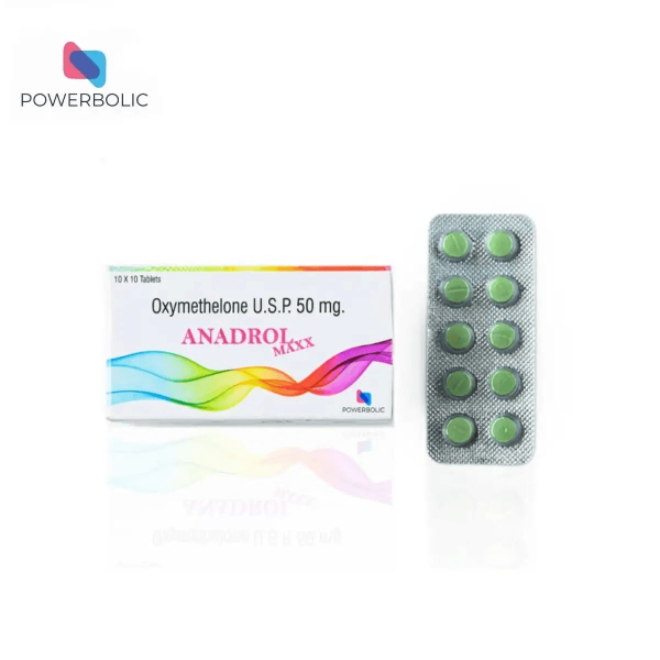 ANADROL MAXX - Oxymetheolone USP 50mg 100 Tabs - POWERBOLIC