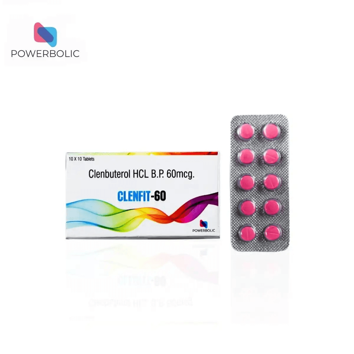 CLENFIT 60 MG - Clenbuterol HCl 60mcg 100 Tabs - POWERBOLIC