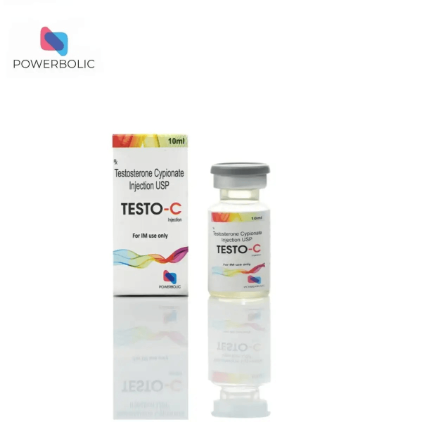 TESTO C 10 ML - Testosterone Cypionate USP 250mg 10 ml Vial - POWERBOLIC